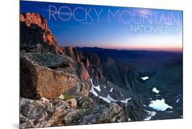 Rocky Mountain National Park, Colorado - Sunrise-Lantern Press-Mounted Art Print