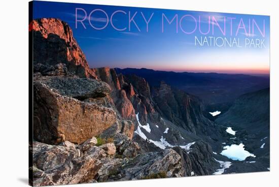 Rocky Mountain National Park, Colorado - Sunrise-Lantern Press-Stretched Canvas