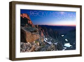 Rocky Mountain National Park, Colorado - Sunrise-Lantern Press-Framed Art Print