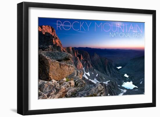 Rocky Mountain National Park, Colorado - Sunrise-Lantern Press-Framed Art Print