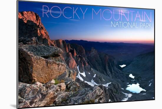 Rocky Mountain National Park, Colorado - Sunrise-Lantern Press-Mounted Art Print