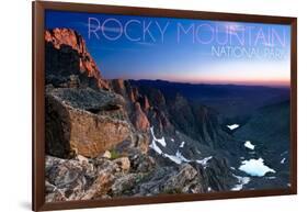 Rocky Mountain National Park, Colorado - Sunrise-Lantern Press-Framed Art Print