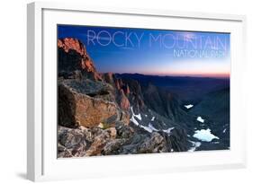 Rocky Mountain National Park, Colorado - Sunrise-Lantern Press-Framed Art Print