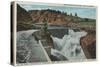 Rocky Mountain National Park, Colorado - The Big Dam-Lantern Press-Stretched Canvas