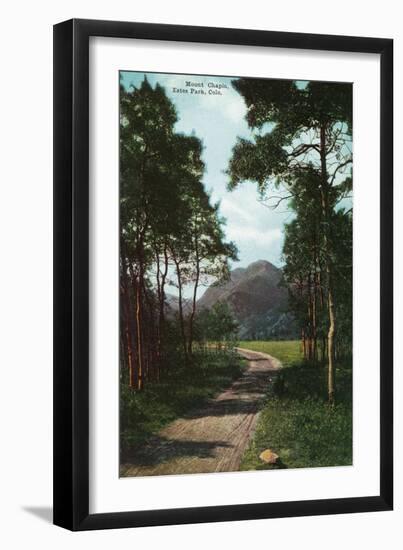 Rocky Mountain National Park, Colorado, View of Mount Chapin, Estes Park-Lantern Press-Framed Art Print