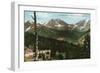 Rocky Mountain National Park, Colorado, View of Mt. Ypsilon from Deer Mt. Drive, Estes Park-Lantern Press-Framed Art Print