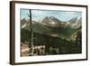 Rocky Mountain National Park, Colorado, View of Mt. Ypsilon from Deer Mt. Drive, Estes Park-Lantern Press-Framed Art Print