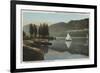 Rocky Mountain National Park - Grand Lake & Shadow Mountain-Lantern Press-Framed Premium Giclee Print