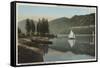 Rocky Mountain National Park - Grand Lake & Shadow Mountain-Lantern Press-Framed Stretched Canvas