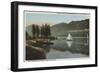 Rocky Mountain National Park - Grand Lake & Shadow Mountain-Lantern Press-Framed Art Print