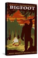 Rocky Mountain National Park - Home of Bigfoot-Lantern Press-Stretched Canvas