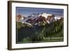 Rocky Mountain National Park - Mountains and Trees-Lantern Press-Framed Art Print