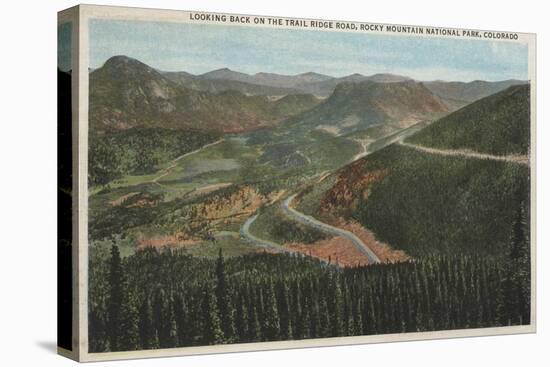 Rocky Mountain National Park - Trail Ridge Road-Lantern Press-Stretched Canvas