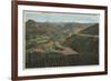 Rocky Mountain National Park - Trail Ridge Road-Lantern Press-Framed Art Print