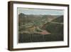 Rocky Mountain National Park - Trail Ridge Road-Lantern Press-Framed Art Print