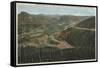 Rocky Mountain National Park - Trail Ridge Road-Lantern Press-Framed Stretched Canvas