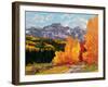 Rocky Mountain Road in Autumn-Robert Moore-Framed Giclee Print