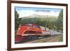 Rocky Mountain Rocket Train-null-Framed Premium Giclee Print