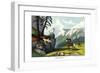 Rocky Mountain Sheep, 1860-null-Framed Giclee Print