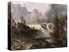 Rocky Mountain Stream-Albert Bierstadt-Stretched Canvas