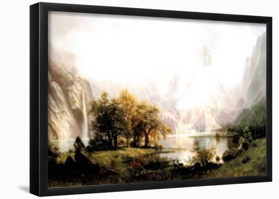 Rocky Mountain View-Albert Bierstadt-Framed Poster