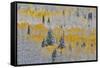 Rocky Mountains, Colorado. Fall Colors of Aspens and fresh snow Keebler Pass-Darrell Gulin-Framed Stretched Canvas