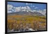 Rocky Mountains, Colorado. Fall Colors of Aspens and fresh snow Keebler Pass-Darrell Gulin-Framed Photographic Print