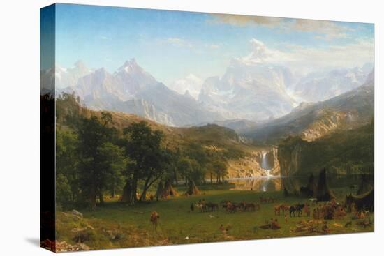 Rocky Mountains, Lander's Peak, 1863-Albert Bierstadt-Stretched Canvas