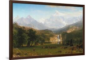 Rocky Mountains, Lander's Peak, 1863-Albert Bierstadt-Framed Giclee Print