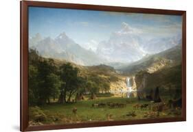 Rocky Mountains, Landers Peak-Albert Bierstadt-Framed Art Print