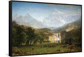 Rocky Mountains, Landers Peak-Albert Bierstadt-Framed Stretched Canvas