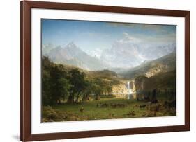 Rocky Mountains, Landers Peak-Albert Bierstadt-Framed Premium Giclee Print