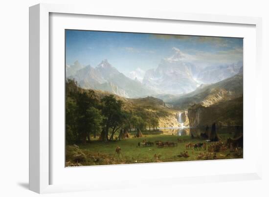 Rocky Mountains, Landers Peak-Albert Bierstadt-Framed Art Print