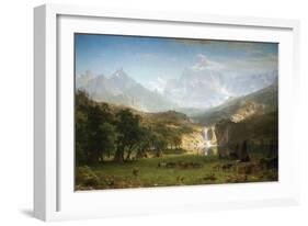 Rocky Mountains, Landers Peak-Albert Bierstadt-Framed Art Print