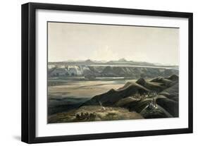 Rocky Mountains, Plate 44, Travels in the Interior of North America, Engraved Himely-Karl Bodmer-Framed Giclee Print