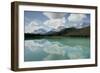 Rocky Mountains Reflected in Waterfowl Lake-null-Framed Photographic Print