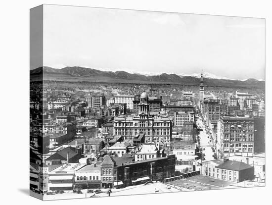 Rocky Mountains Rim Denver, Colorado-null-Stretched Canvas