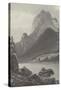 Rocky Mountains - Vintage-Albert Bierstadt-Stretched Canvas