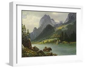 Rocky Mountains-Albert Bierstadt-Framed Premium Giclee Print