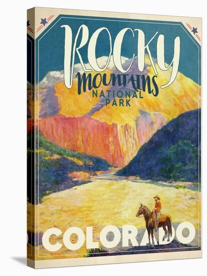 Rocky Mountains-null-Stretched Canvas