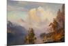 Rocky Mountains-Albert Bierstadt-Mounted Premium Giclee Print