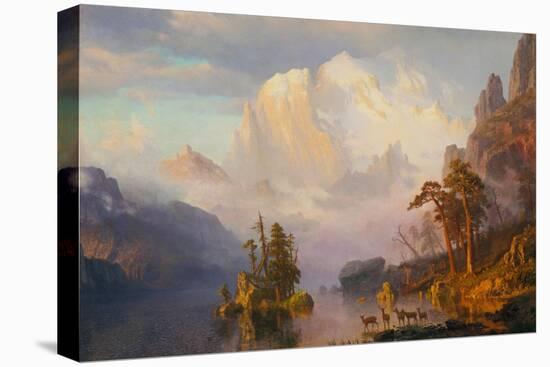 Rocky Mountains-Albert Bierstadt-Stretched Canvas