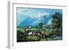 Rocky Mountains-Currier & Ives-Framed Art Print