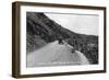 Rocky Mt Nat'l Park, Colorado - Lookout Mountain Road with Model-T-Lantern Press-Framed Art Print