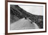 Rocky Mt Nat'l Park, Colorado - Lookout Mountain Road with Model-T-Lantern Press-Framed Premium Giclee Print