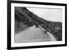 Rocky Mt Nat'l Park, Colorado - Lookout Mountain Road with Model-T-Lantern Press-Framed Premium Giclee Print