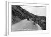 Rocky Mt Nat'l Park, Colorado - Lookout Mountain Road with Model-T-Lantern Press-Framed Art Print