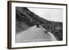 Rocky Mt Nat'l Park, Colorado - Lookout Mountain Road with Model-T-Lantern Press-Framed Art Print