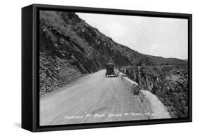 Rocky Mt Nat'l Park, Colorado - Lookout Mountain Road with Model-T-Lantern Press-Framed Stretched Canvas