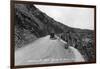 Rocky Mt Nat'l Park, Colorado - Lookout Mountain Road with Model-T-Lantern Press-Framed Art Print